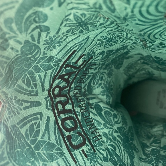 Corral Brown Heeled Boots with Intricate Embossed Design - Picture 7 of 10